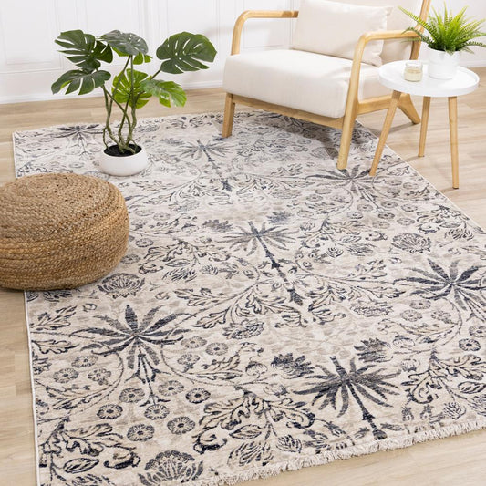 Kalora Interiors - Samira Ornate Leaf Pattern Rug, 53in x 710in - H003/4474 160240 veiw 2
