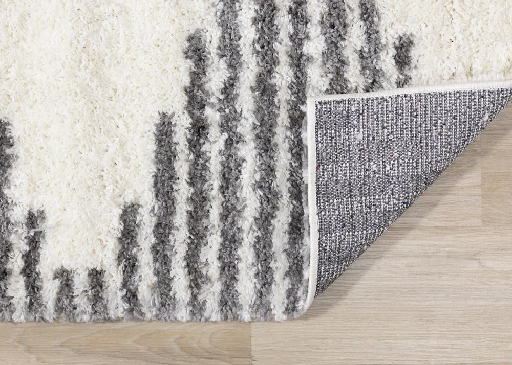 Kalora Interiors - Pascal Cream Grey Inverted Diamond Pattern Rug, 710in x 106in - H022/4131 240320 veiw 5