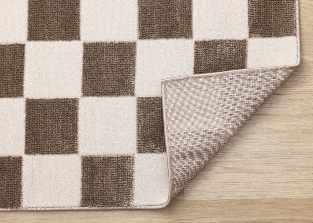 Kalora Interiors - Leo Brown White Checkers Rug, 53in x 77in - H774/9656 160230 veiw 5