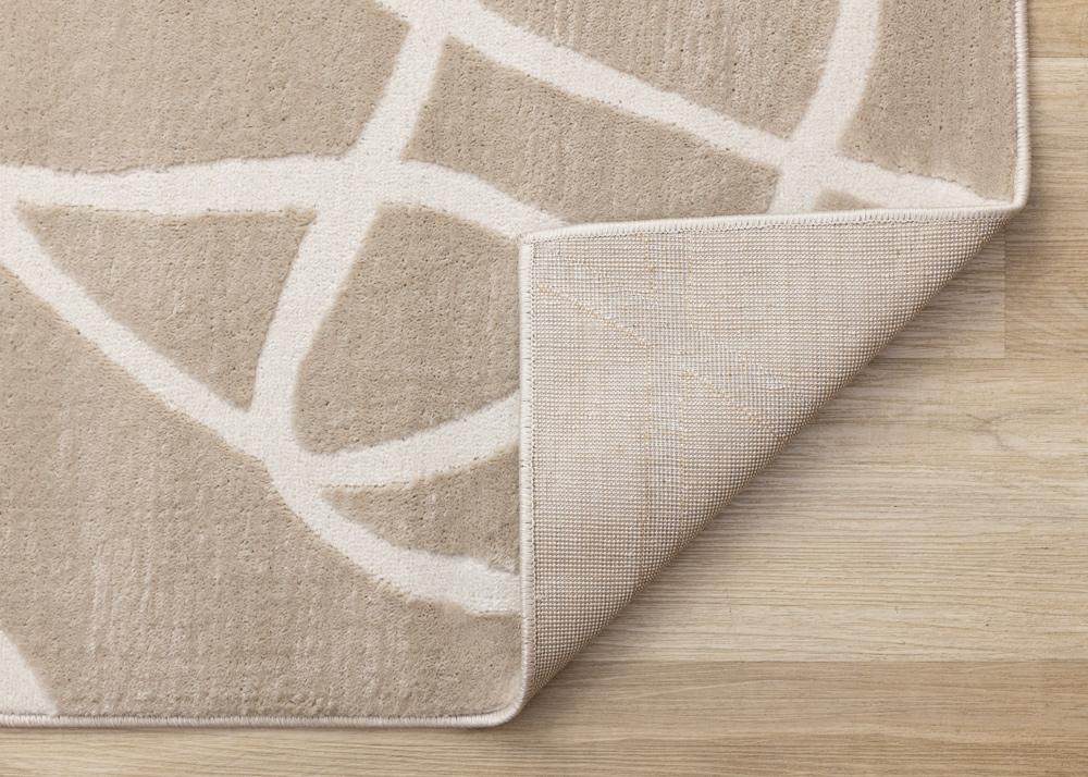 Kalora Interiors - Leo Beige Cream Organic Line Design Rug, 53in x 77in - H936/0151 160230 veiw 5