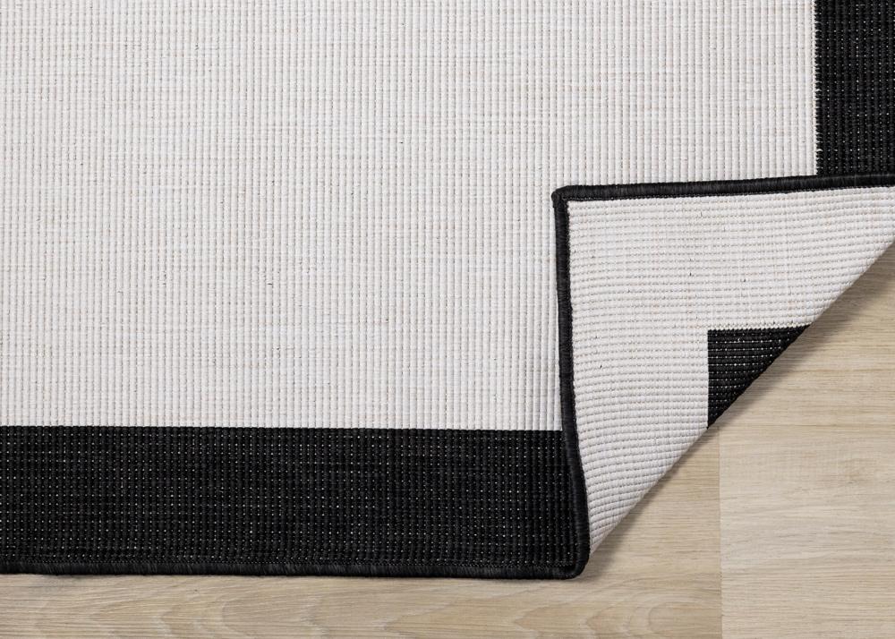 Kalora Interiors - Bristol Reversible Cream Black Border Rug, 67in x 96in - 5052/0110 200290 veiw 5