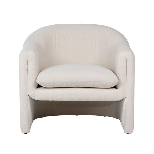 Henry & Mason - Baxter Solid Pine Occasional Chair in Cream Performance Fabric - DV7395 veiw 2
