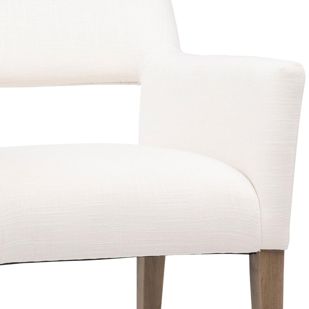 Henry & Mason - Brooks Dark Natural Oak and White Upholstered Dining Chair - DV7855 veiw 5