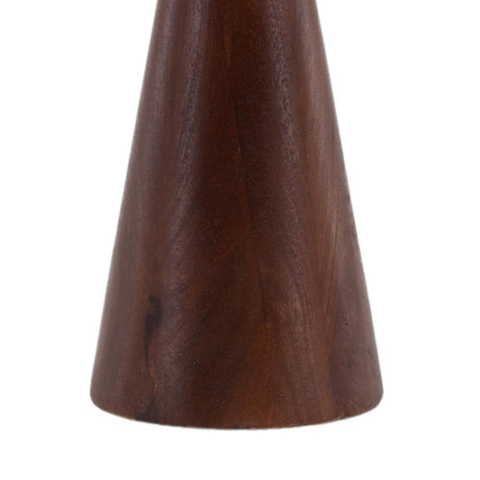 Henry & Mason - Smitheton 15in Mango Wood Candle Holder in Walnut Finish - DV7538 veiw 2