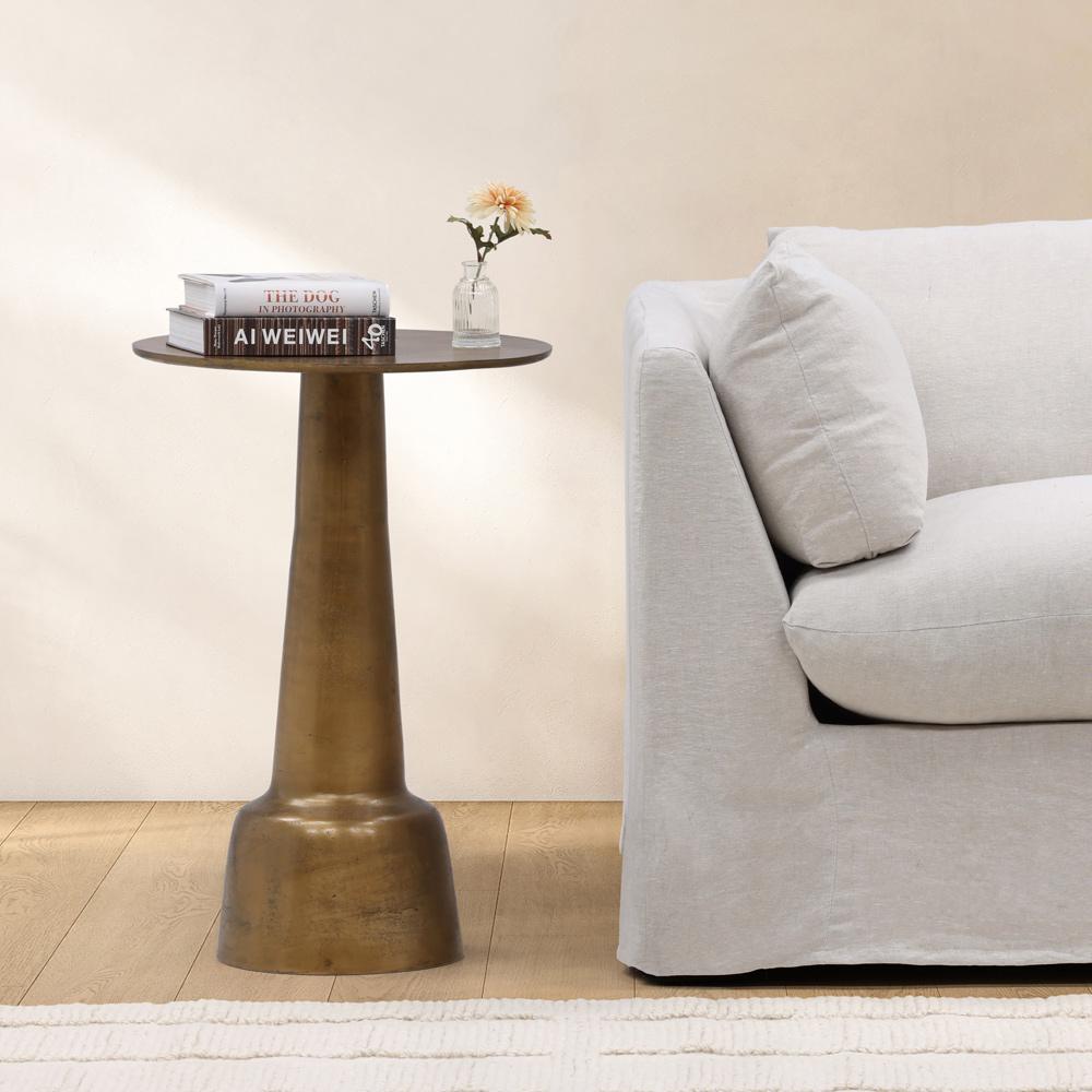 Henry & Mason - Chatworth 19in Round Cast Aluminum Side Table - DV7783 veiw 5