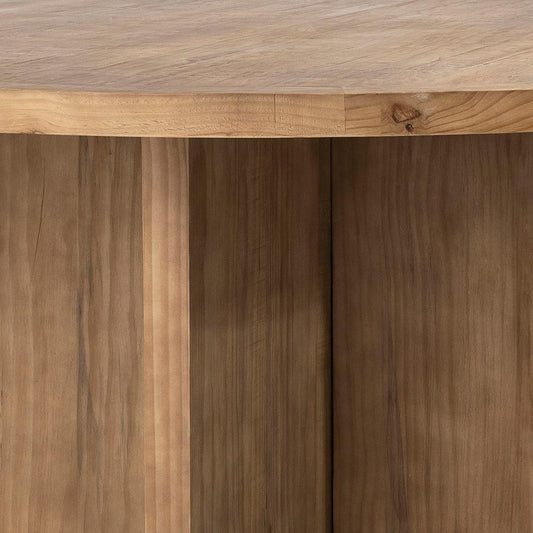Henry & Mason - Davidson 60in Round Reclaimed Pine Wood Dining Table in Natural Finish - DV7866 veiw 2