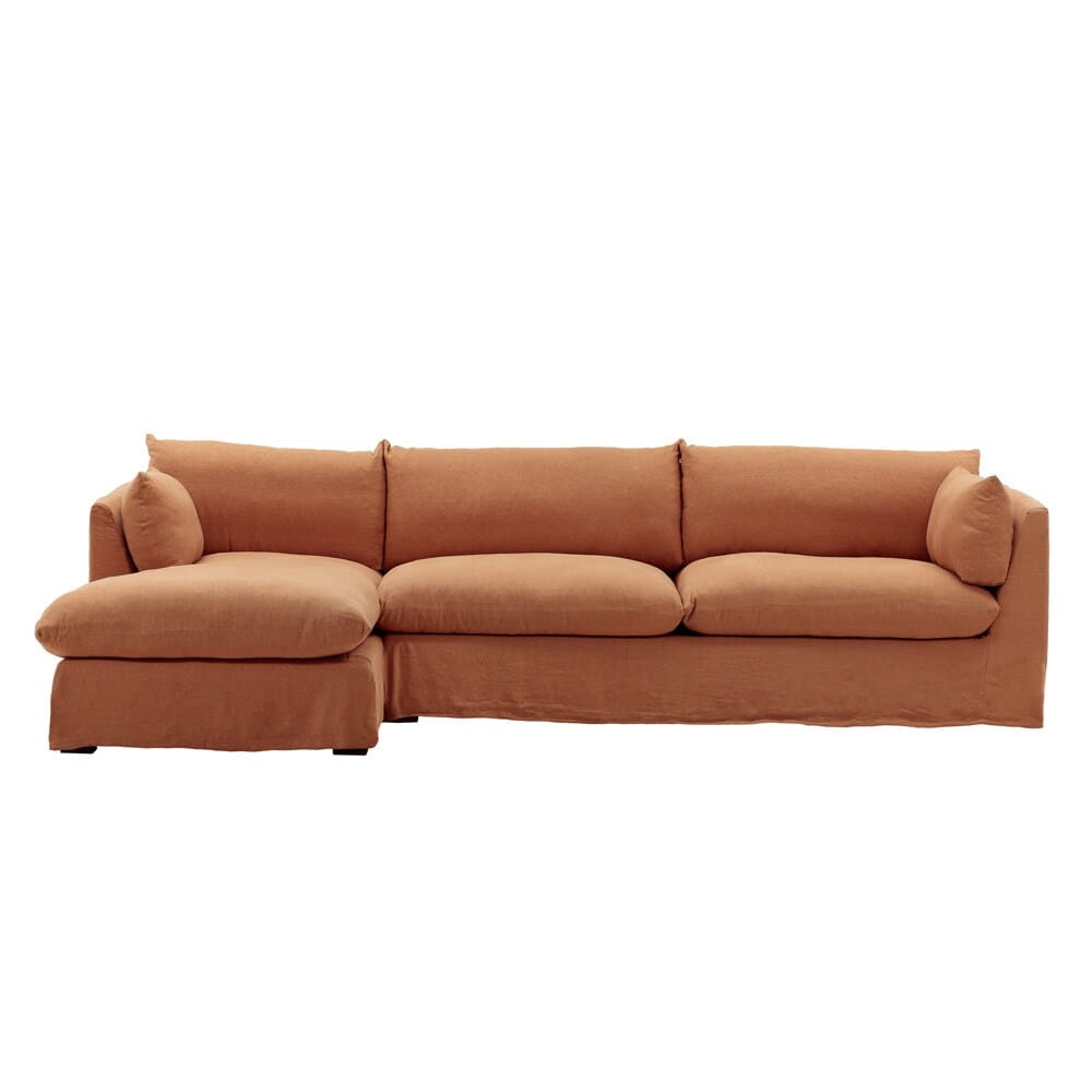 Henry & Mason - Barrister 2 Piece Chaise Sectional Frame LAF and Slipcover Sienna veiw 1