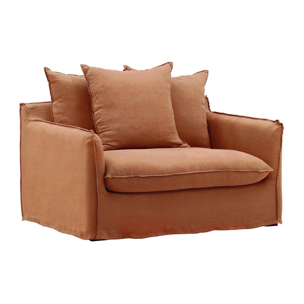 Henry & Mason - Desi Birchwood Sofa Chair Frame and Slipcover Sienna veiw 1