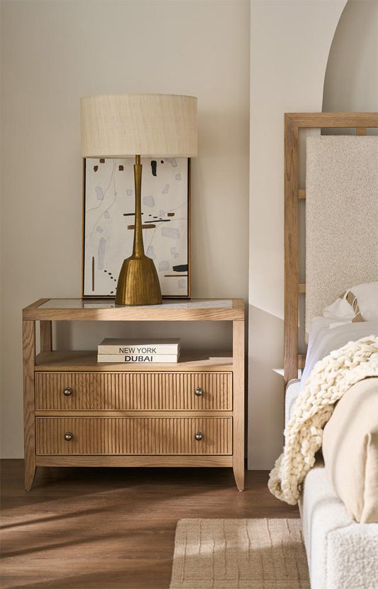 Universal Furniture - Carmen Two Drawer Nightstand - Skylark - U428A356 veiw 2