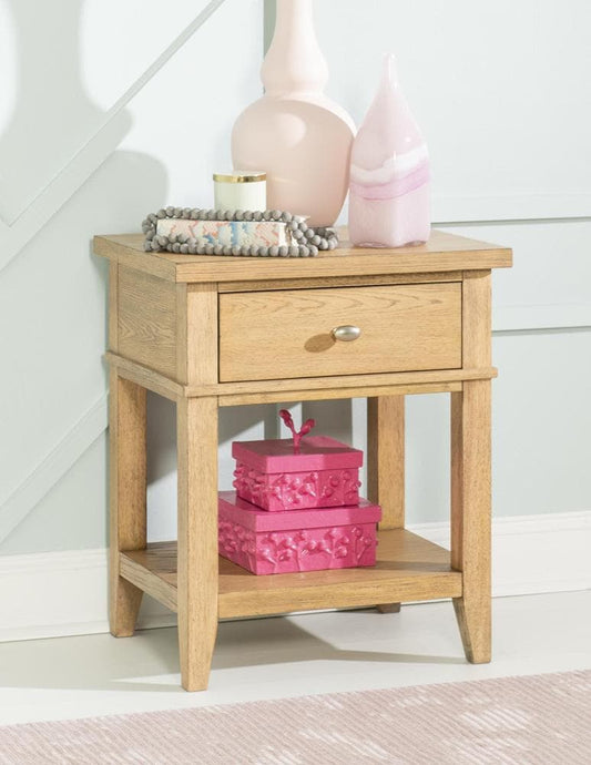 Legacy Classic Furniture - Trisha Yearwood TodayS Traditions Open Nightstand 1 Drawer Natural Hickory Finish - TY4950-3101 veiw 2