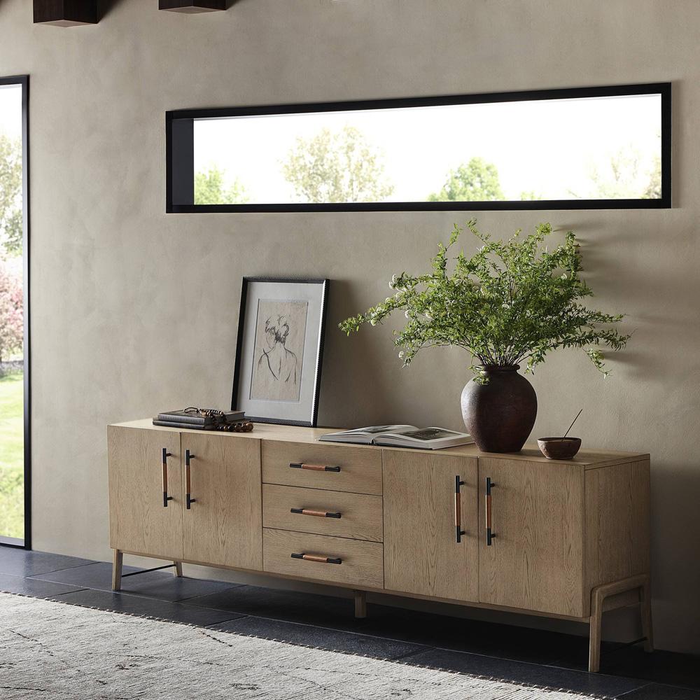 Four Hands - Filmore - Rosedale Media Console - Chaps Sand - Yucca Oak Veneer - 108672-003 veiw 12