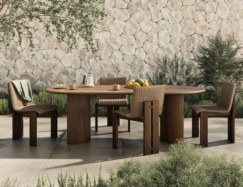 Four Hands - Duvall - Roxy Outdoor Dining Chair - Faux Dark Hyacinth - 242406-001 veiw 12