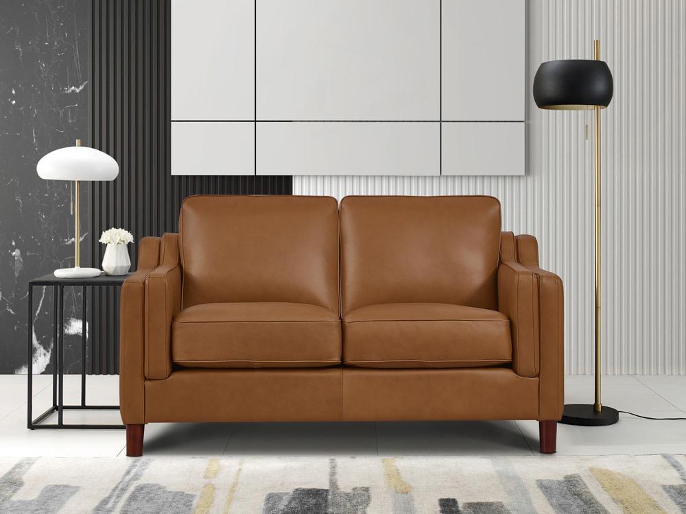 Hydeline - Bella Loveseat in Cognac - 69932-20V02-LS2523 veiw 2