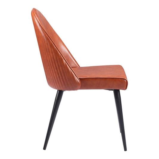 Zuo Modern - Silloth Armless Dining Chair (Set of 2) Brown - 110119 veiw 2