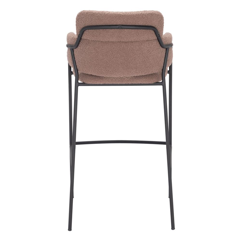 Zuo Modern - Marcel Barstool (Set of 2) Brown - 109668 veiw 4