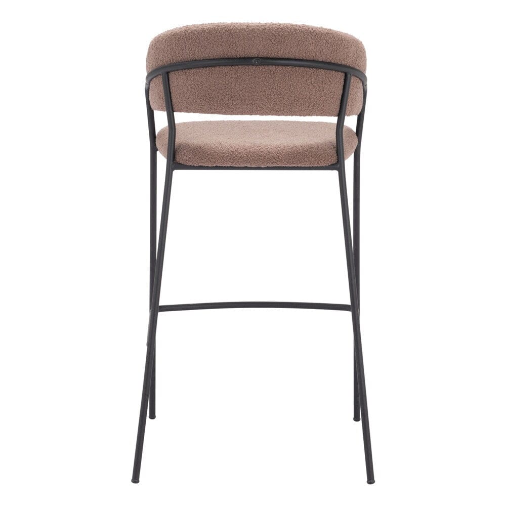 Zuo Modern - Josephine Barstool (Set of 2) Brown - 109674 veiw 4