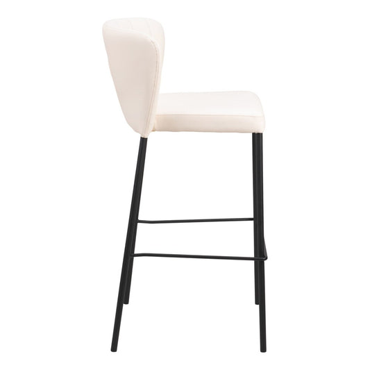 Zuo Modern - Linz Barstool (Set of 2) Cream - 109782 veiw 2