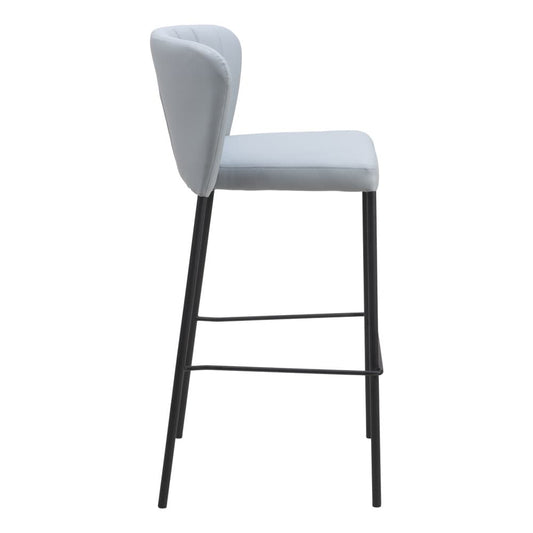 Zuo Modern - Linz Barstool (Set of 2) Gray - 109783 veiw 2