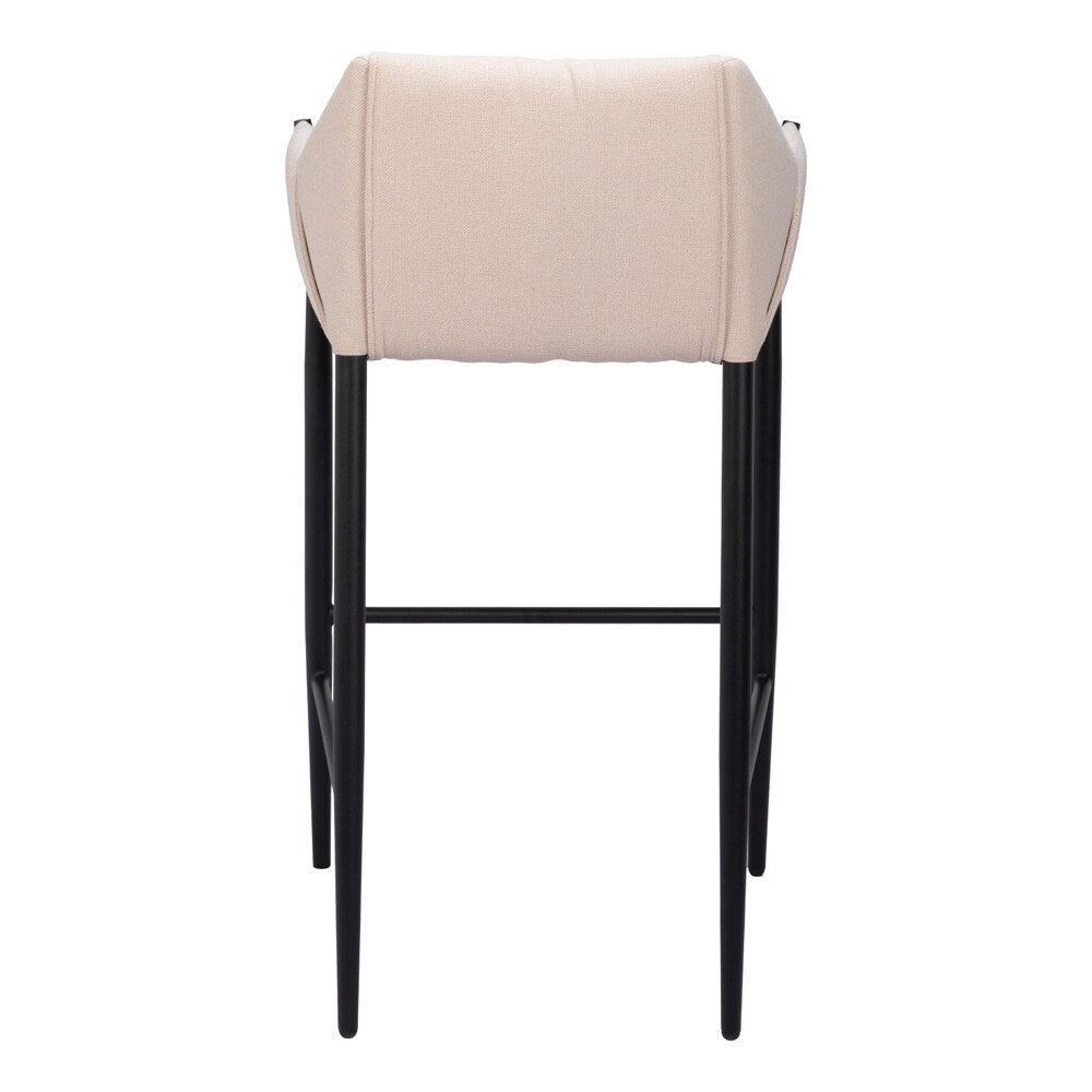 Zuo Modern - Andover Barstool Beige - 110170 veiw 4