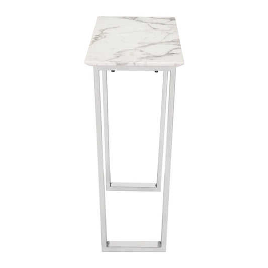 Zuo Modern - Atlas Console Table White & Silver - 100709 veiw 2