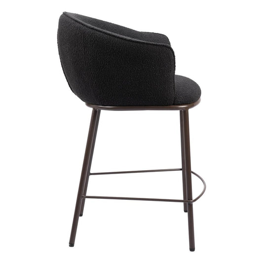 Zuo Modern - Essen Counter Stool Black & Bronze - 109809 veiw 2