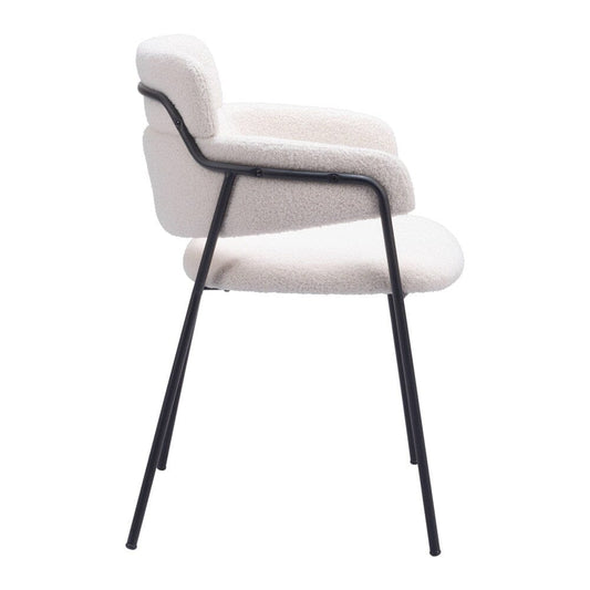 Zuo Modern - Marcel Dining Chair (Set of 2) Cream - 109663 veiw 2