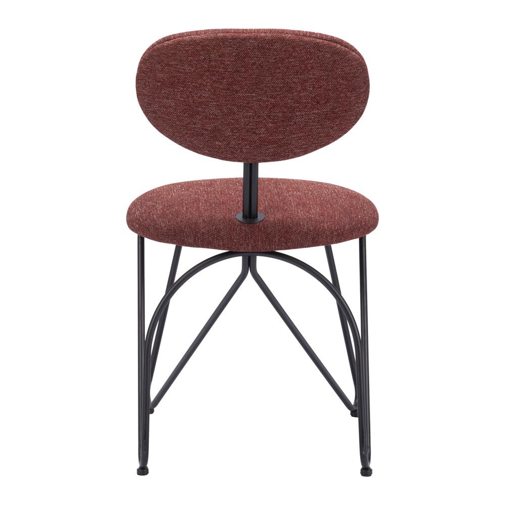 Zuo Modern - Novi Dining Chair (Set of 2) Maroon Brown - 110018 veiw 4