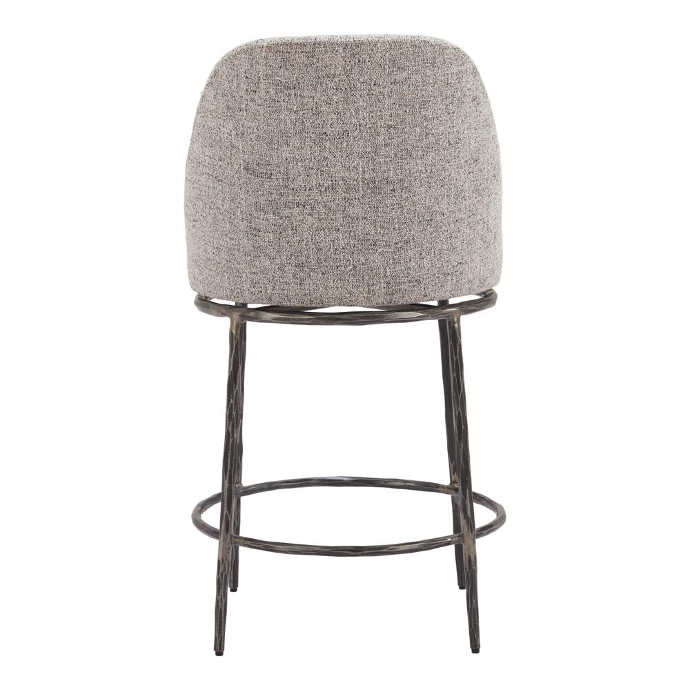 Zuo Modern - Nordhavn Swivel Counter Stool Gray - 110274 veiw 4