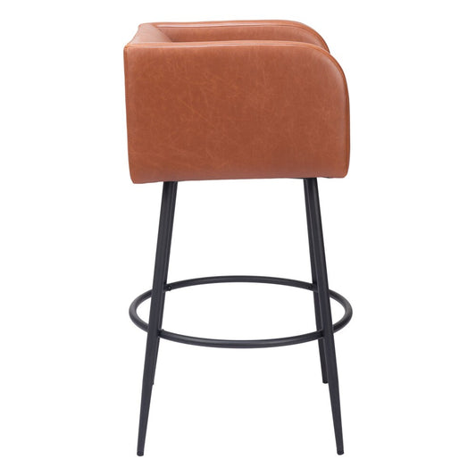 Zuo Modern - Horbat Barstool (Set of 2) Brown - 109947 veiw 2