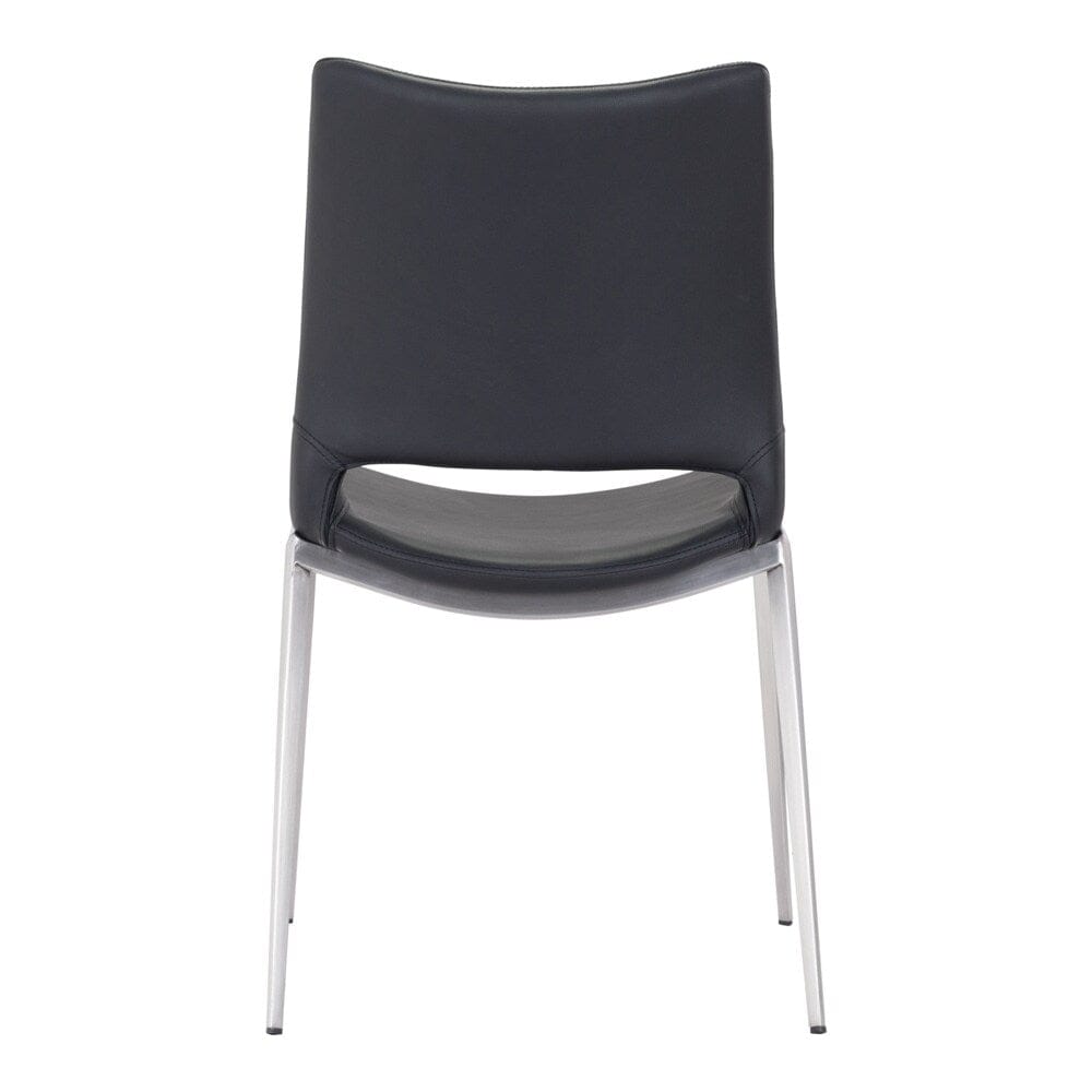 Zuo Modern - Ace Dining Chair (Set of 2) Black & Silver - 101280 veiw 4