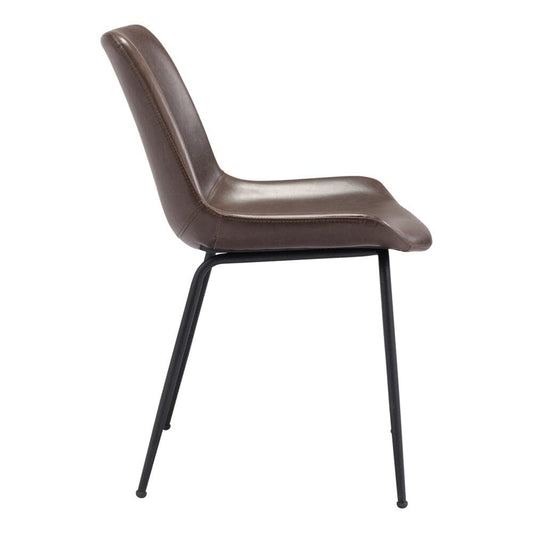 Zuo Modern - Byron Dining Chair (Set of 2) Brown - 101777 veiw 2