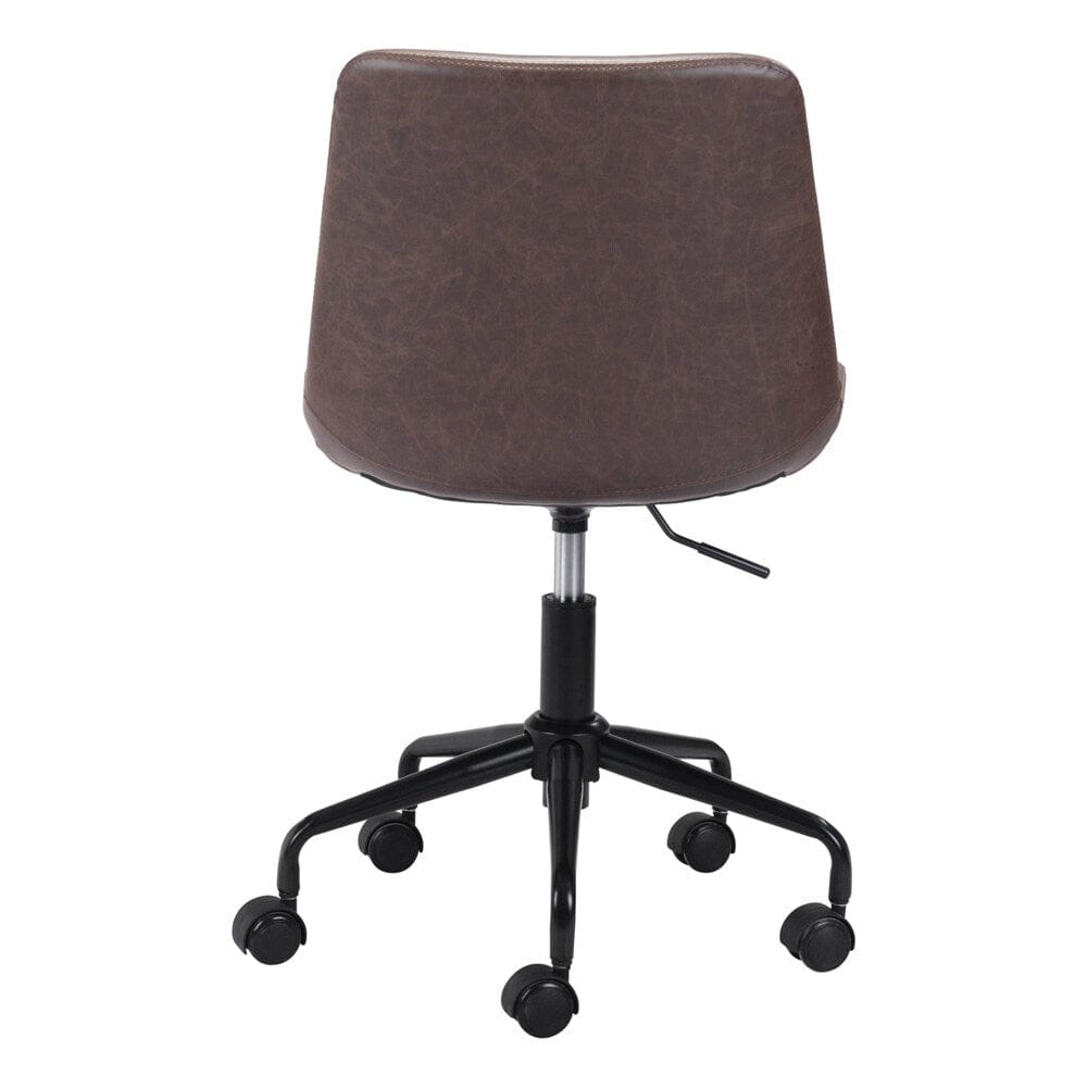 Zuo Modern - Byron Office Chair Brown - 101780 veiw 4