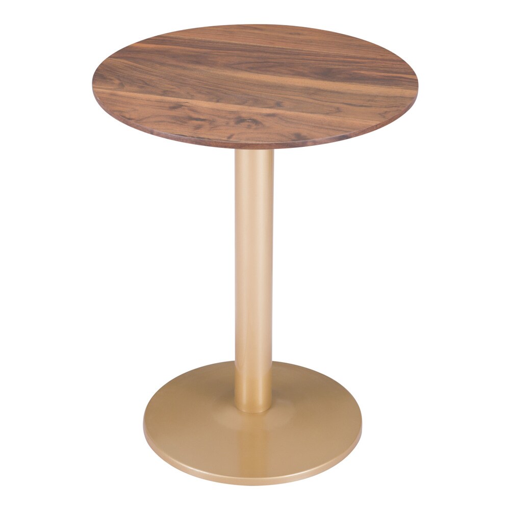 Zuo Modern - Alto Bistro Table Brown & Gold - 101571 veiw 4