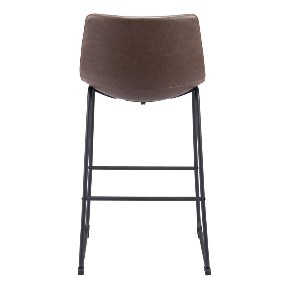 Zuo Modern - Smart Barstool (Set of 2) Vintage Espresso - 109326 veiw 4