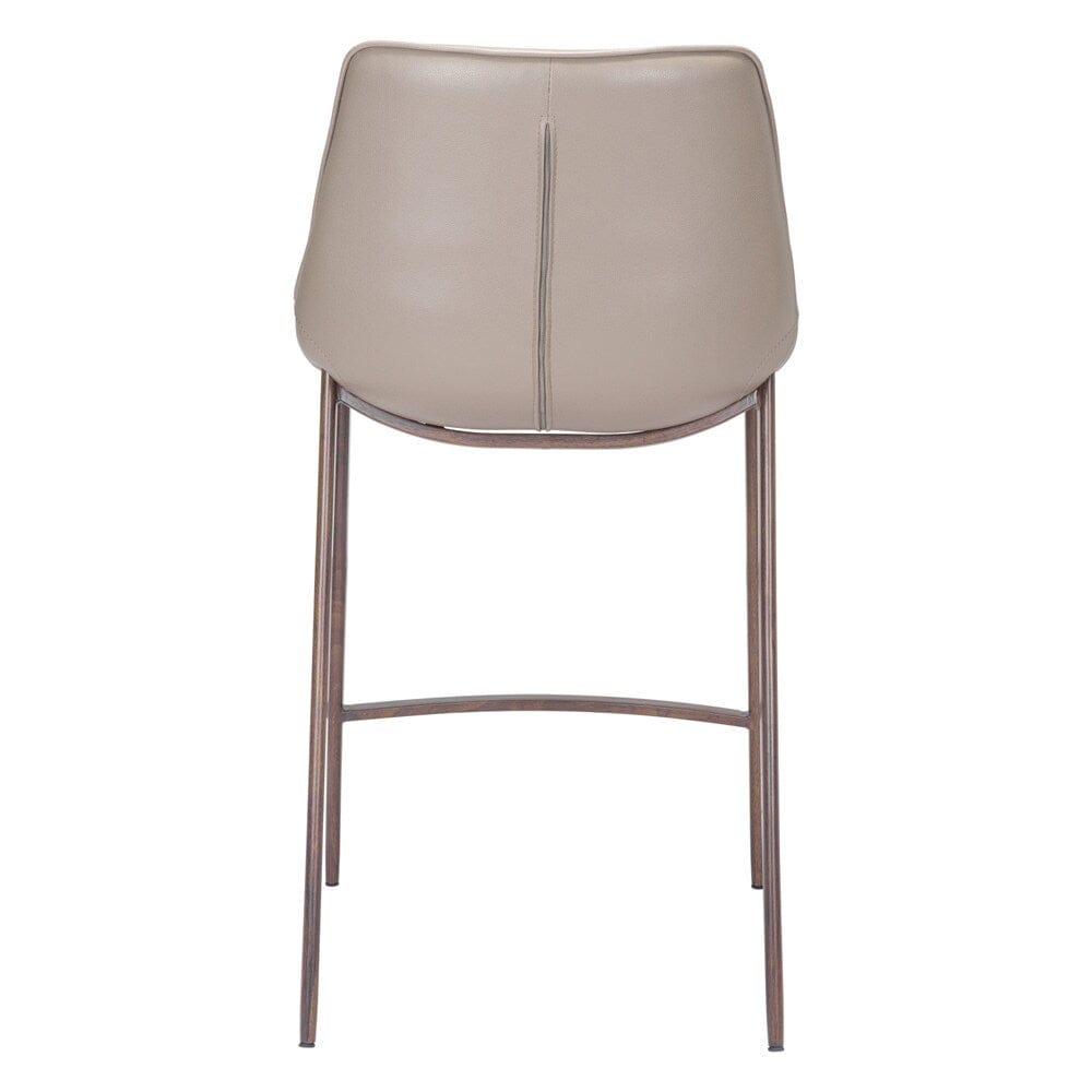 Zuo Modern - Magnus Counter Stool (Set of 2) Brown & Walnut - 101410 veiw 4