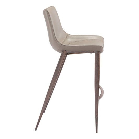 Zuo Modern - Magnus Barstool (Set of 2) Brown & Walnut - 101277 veiw 2