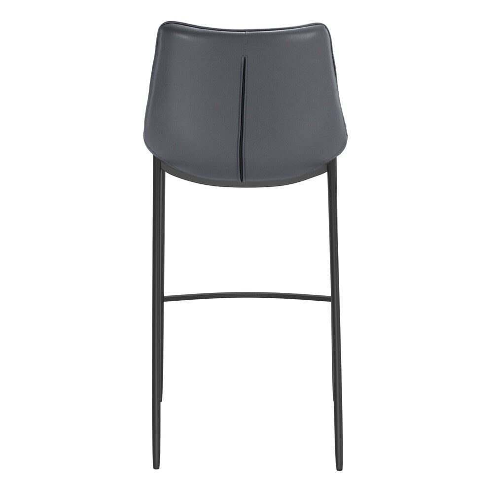 Zuo Modern - Magnus Barstool (Set of 2) Dark Gray & Black - 109391 veiw 4