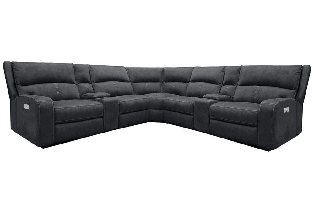 Parker Living - Polaris - Slate 7 Piece Modular Power Reclining Sectional with Power Adjustable Headrests - MPOL-PACKT7(H)-SLA veiw 1