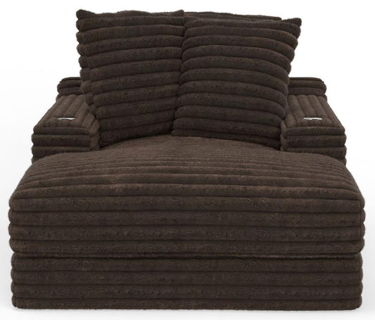 Jackson Furniture - Comfrey Chaise in Chocolate - 3045-09/1998-09 veiw 2
