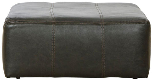 Jackson Furniture - Denali Top Grain Leather Cocktail Ottoman 40" in Steel - 4378-12/1283-28/3083-28 veiw 2