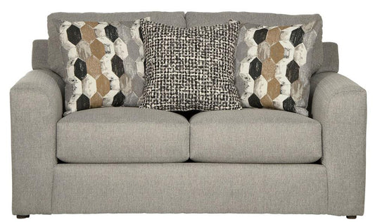 Jackson Furniture - Hooten Loveseat in Nickel/Teak - 3288-02/1842-18/2078-48 veiw 2