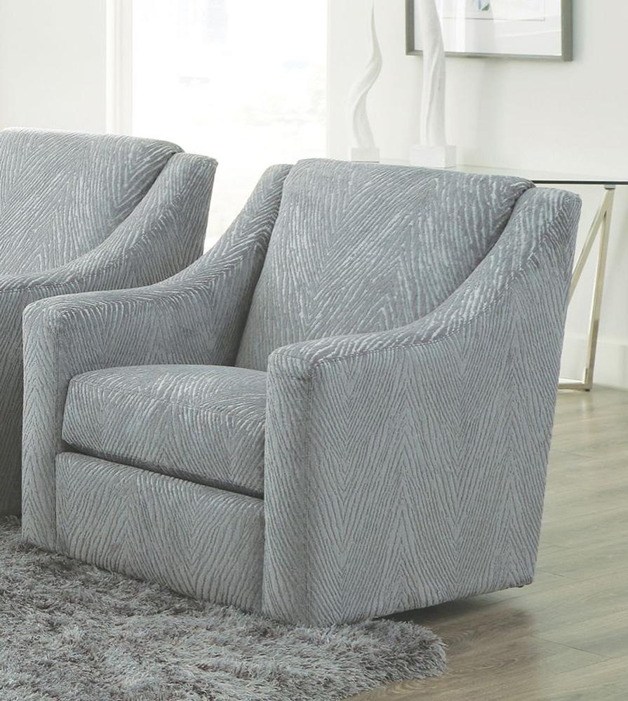 Jackson Furniture - Lamar Swivel Chair in Shark - 4098-21/2268-28 veiw 5