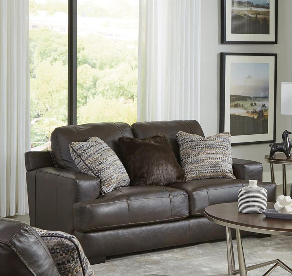 Jackson Furniture - Marco Top Grain Leather Loveseat in Chocolate - 4507-02/1273-89/3073-89 veiw 5