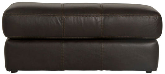 Jackson Furniture - Prato Top Grain Leather Ottoman in Chocolate - 2482-10/1273-89/3073-89 veiw 2