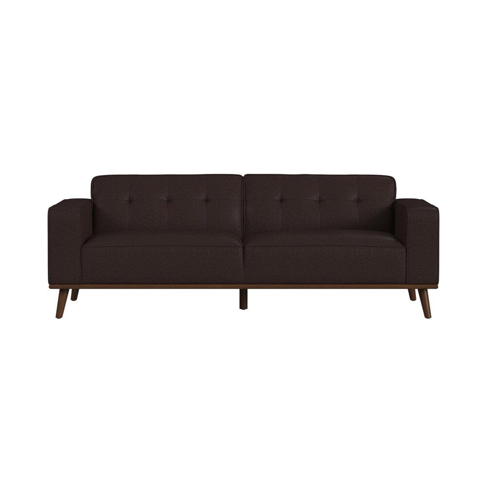 Picket House Furnishings - Fate Sofa with Wood Front in Pebble Brown - U-15000-8200-300 veiw 2