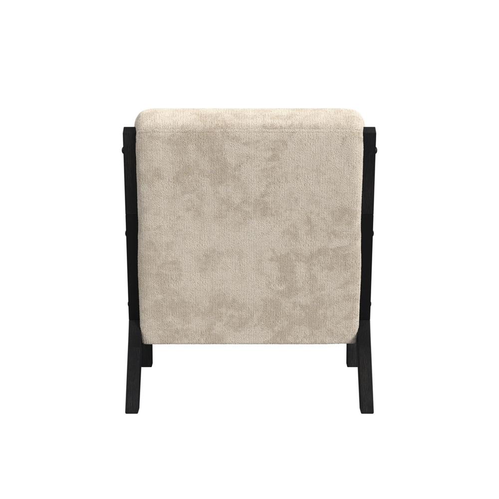 Picket House Furnishings Freya Chair with kidney pillow in Langley Cream and Brushed Espresso Finish - U-13830-11241-100C veiw 4