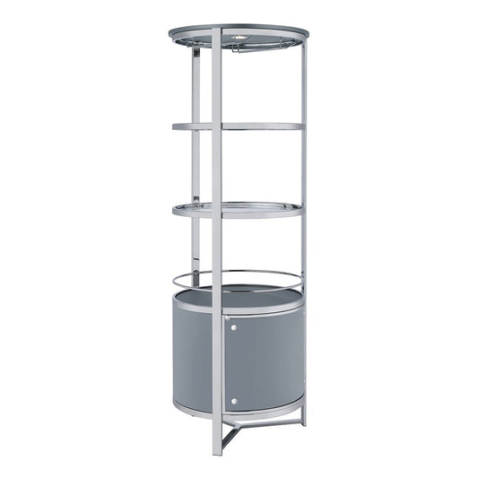 Picket House Furnishings - Jule Wine Rack with LED in Grey - DA-16360-3-WR veiw 2