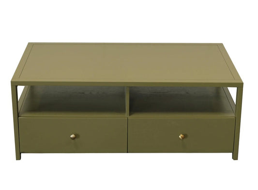 Alpine Furniture - Avery Cocktail Table, Olive Green - 2478GRN-61 veiw 2