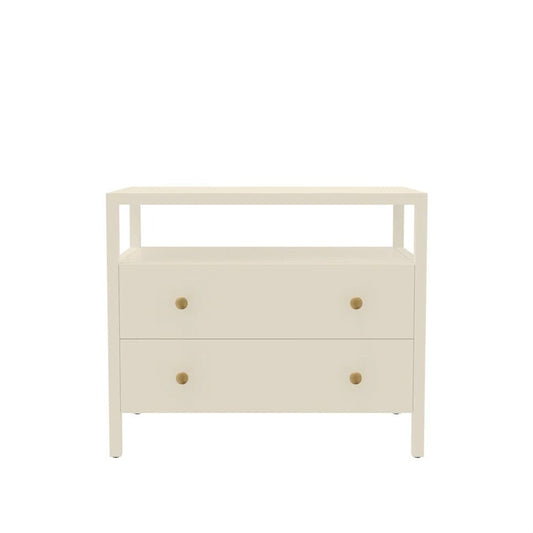 Alpine Furniture - Avery Nightstand, Coconut Milk - 2478-02 veiw 2