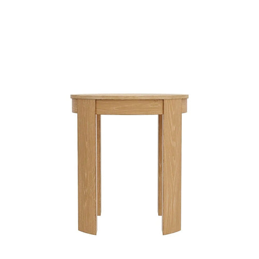 Alpine Furniture - Carter Round End Table, Natural - 5979NAT-62 veiw 2